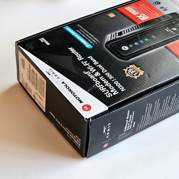 Motorola Arris Surfboard Modem/WiFi Router N300 Dual Band Model SBG6580 - Picture 8 of 12